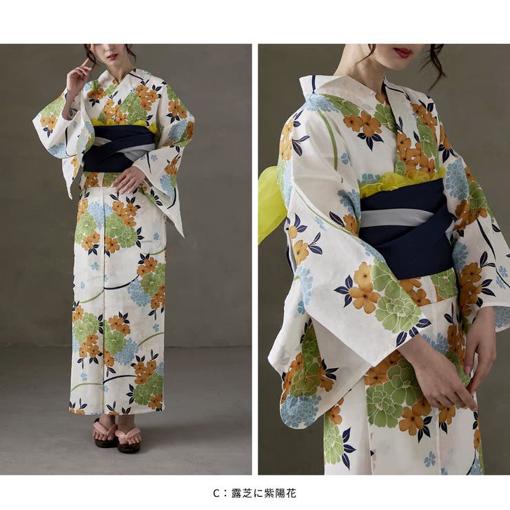 asaka アサカ 綿仕立て上がり浴衣＋半幅帯 | Fashion Letter | 詳細画像7 