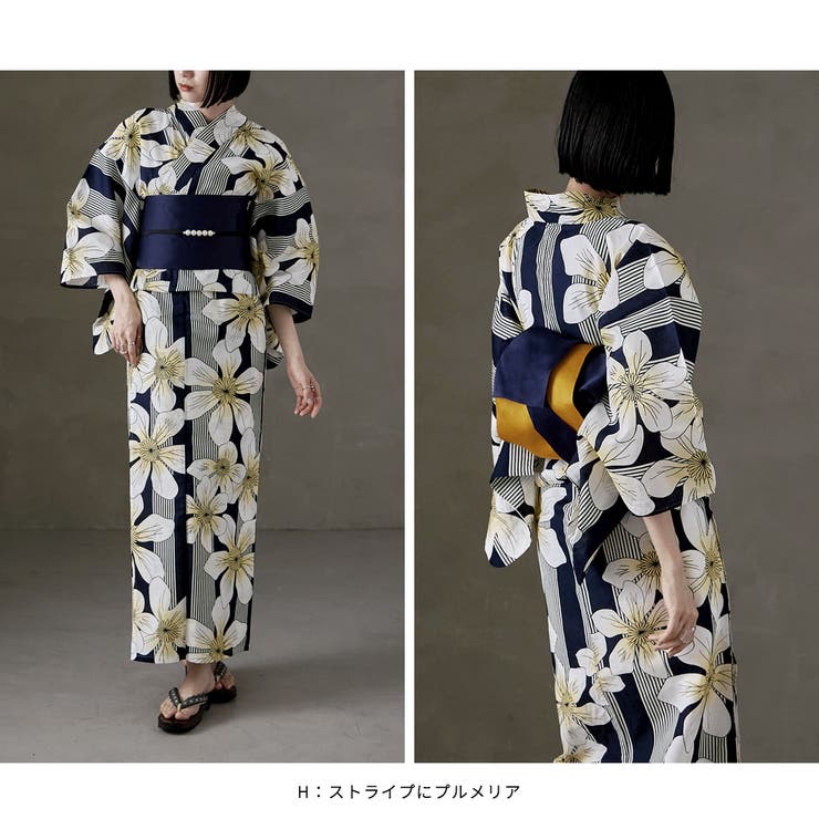 asaka アサカ 綿仕立て上がり浴衣＋半幅帯 | Fashion Letter | 詳細画像12 