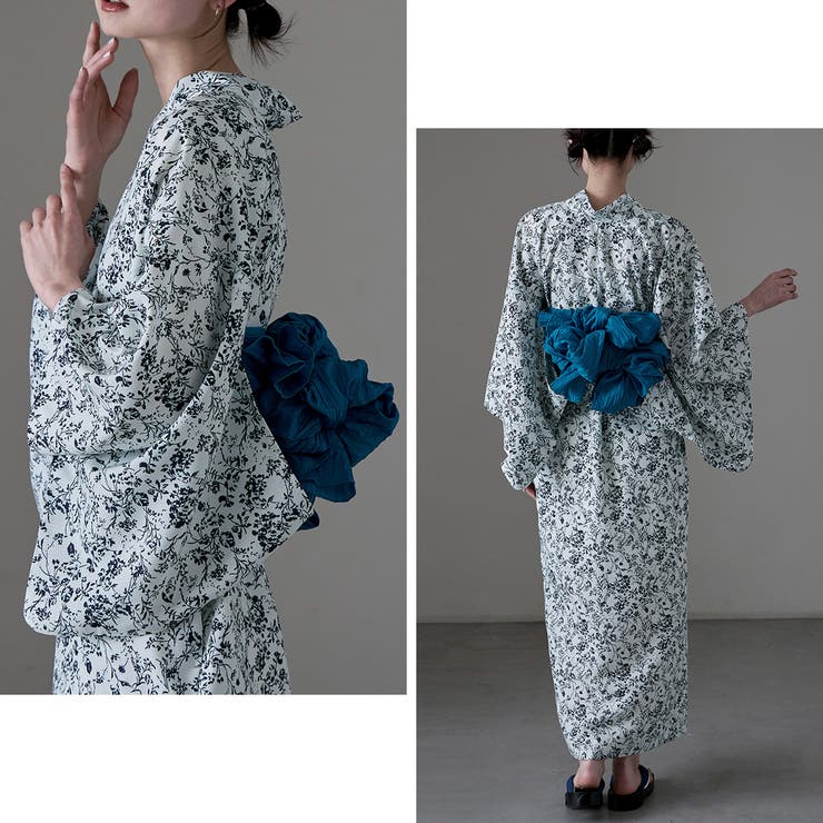 asaka 浴衣　帯　新品未使用 asaka 浴衣 大人浴衣ブランドasaka 着付けのいらないワンピース