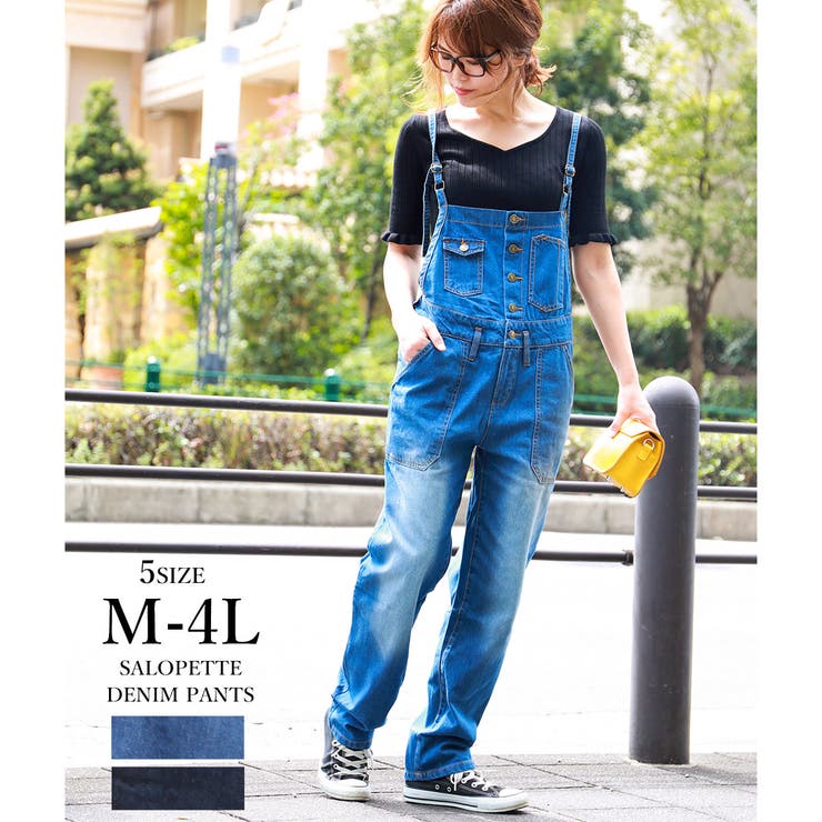 オールインワン デニム レディース 品番 Ft Fashion Letter ファッションレター のレディース ファッション通販 Shoplist ショップリスト