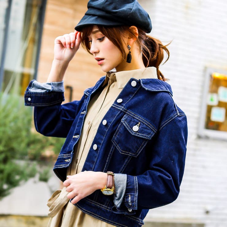 デニムジャケット Gジャン ジージャン 品番 Ft Fashion Letter ファッションレター のレディースファッション通販 Shoplist ショップリスト