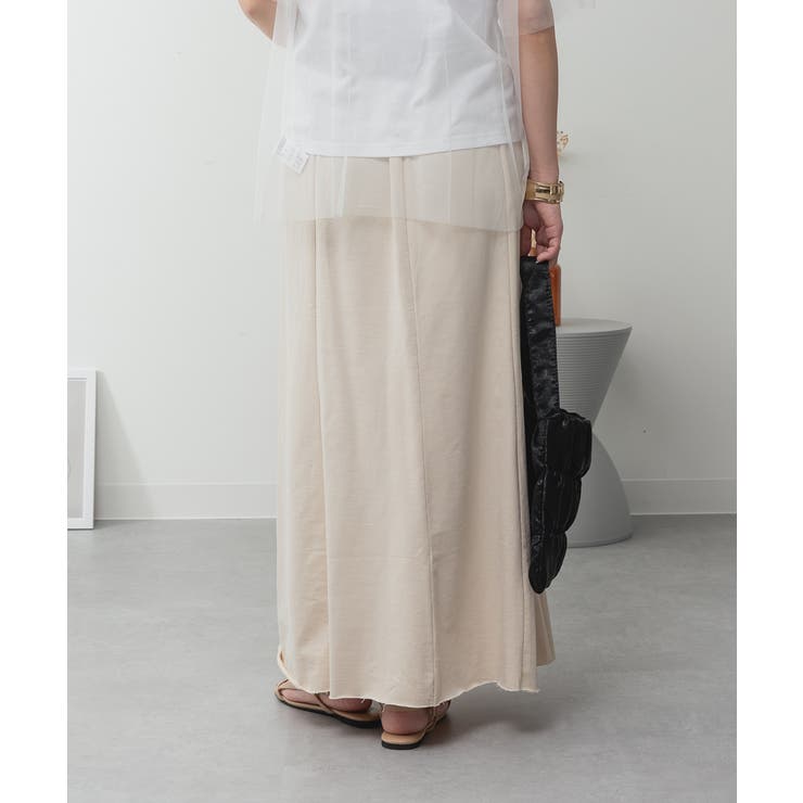 aity アイティ ミニ裏毛裾切りっぱなしフレアスカート | Fashion Letter | 詳細画像4 