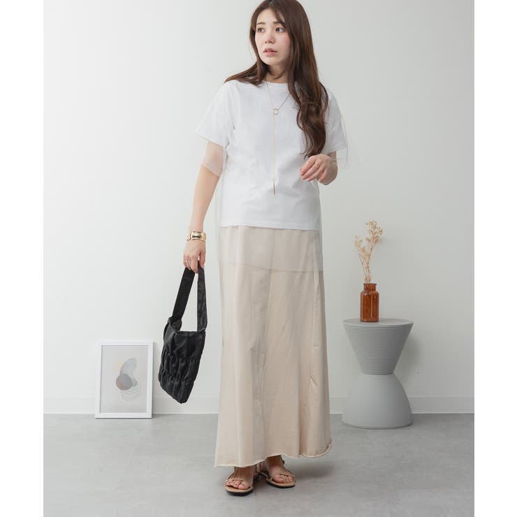 ライトベージュ | aity アイティ ミニ裏毛裾切りっぱなしフレアスカート | Fashion Letter