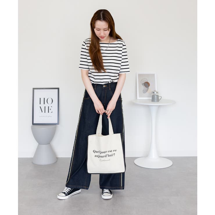 aity アイティ ボーダー5分袖トップス | Fashion Letter | 詳細画像4 