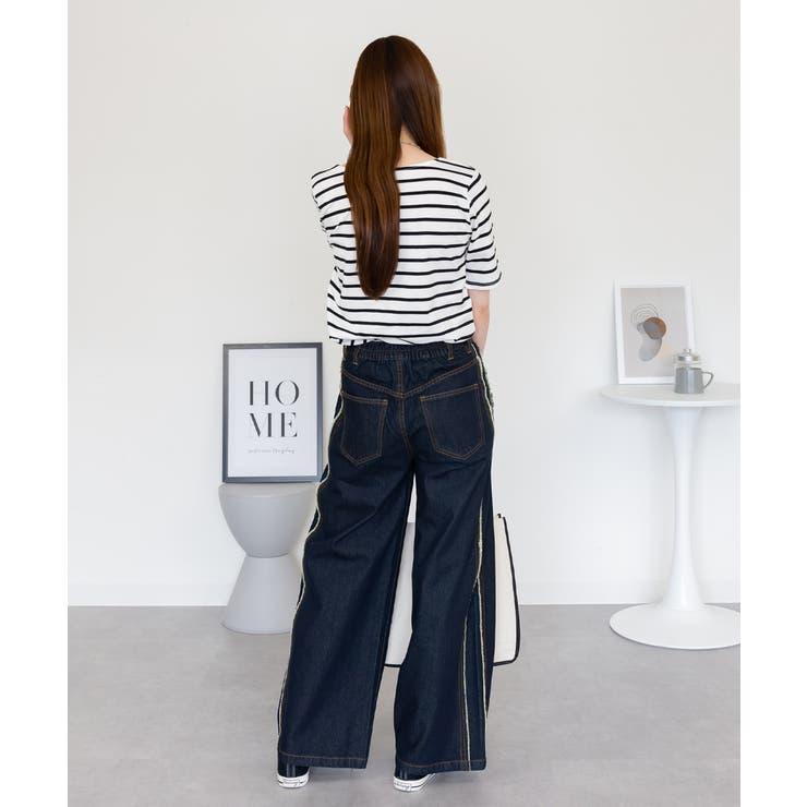 aity アイティ ボーダー5分袖トップス | Fashion Letter | 詳細画像9 