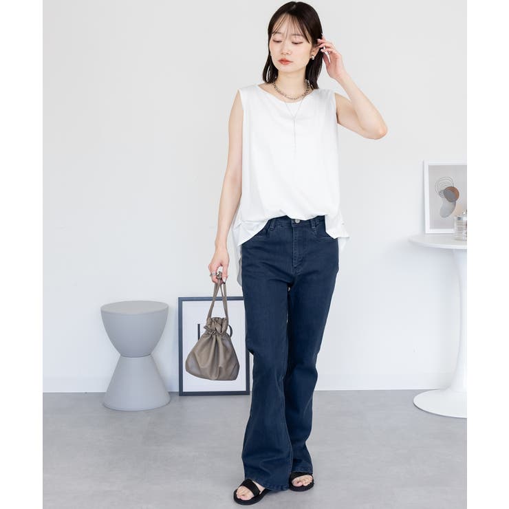 aity アイティ 脇タックノースリーブトップス | Fashion Letter | 詳細画像7 