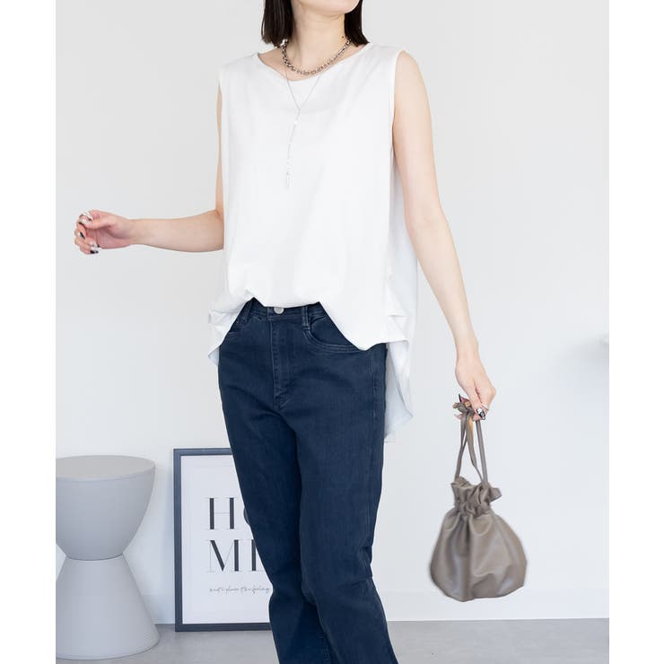 aity アイティ 脇タックノースリーブトップス | Fashion Letter | 詳細画像8 
