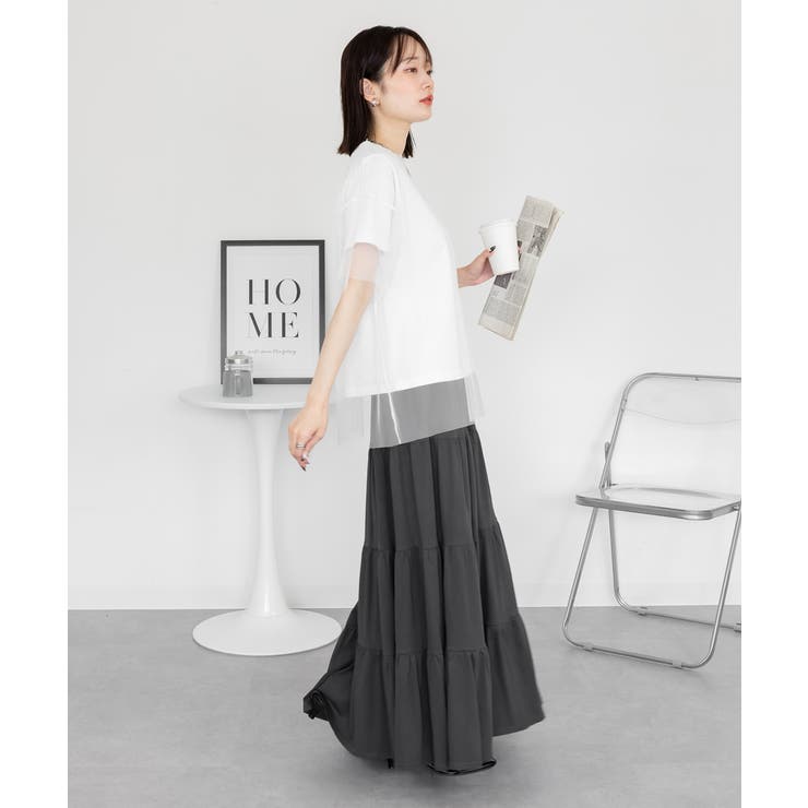 aity アイティ 4段ティアードマキシスカート | Fashion Letter | 詳細画像10 