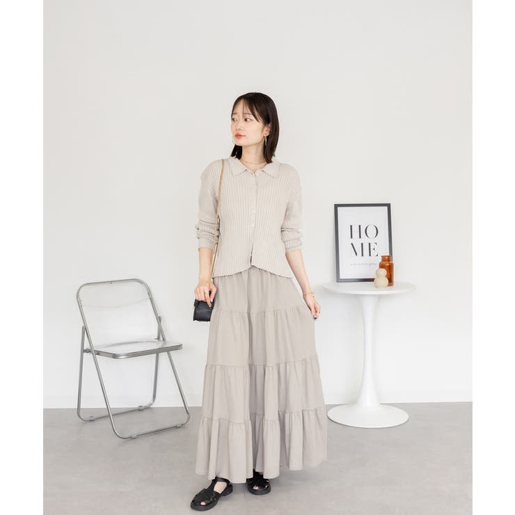 aity アイティ 4段ティアードマキシスカート | Fashion Letter | 詳細画像14 