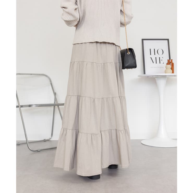 aity アイティ 4段ティアードマキシスカート | Fashion Letter | 詳細画像17 