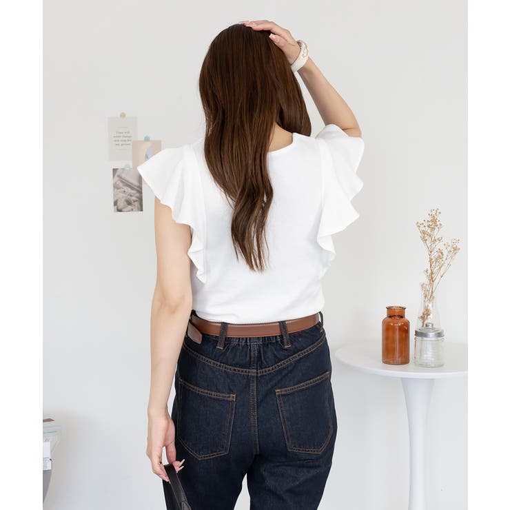 aity アイティ フレアーフレンチスリーブトップス | Fashion Letter | 詳細画像17 