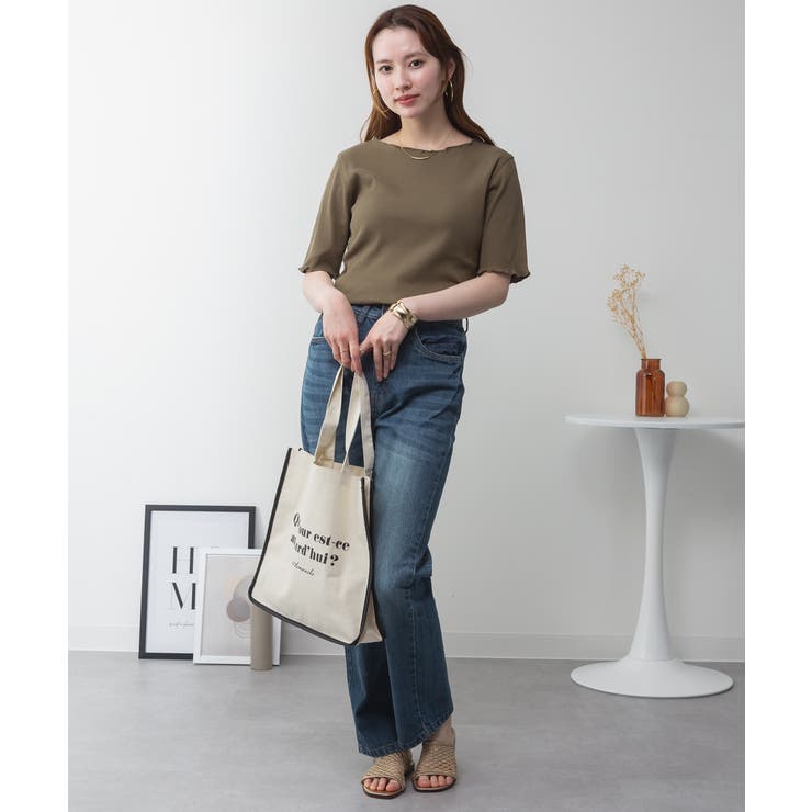 カーキ | aity アイティ クルーネック | Fashion Letter