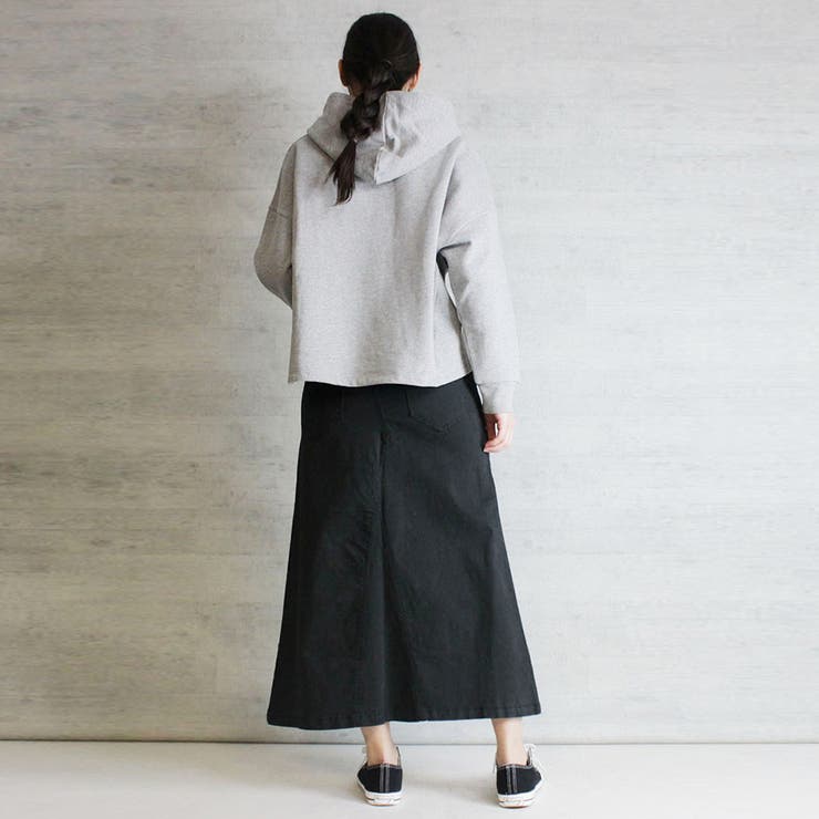 aity アイティ ウエストリブストレッチツイルロングスカート | Fashion Letter | 詳細画像4 