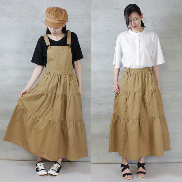 aity アイティ 2wayサロペットティアードマキシスカート | Fashion Letter | 詳細画像2 