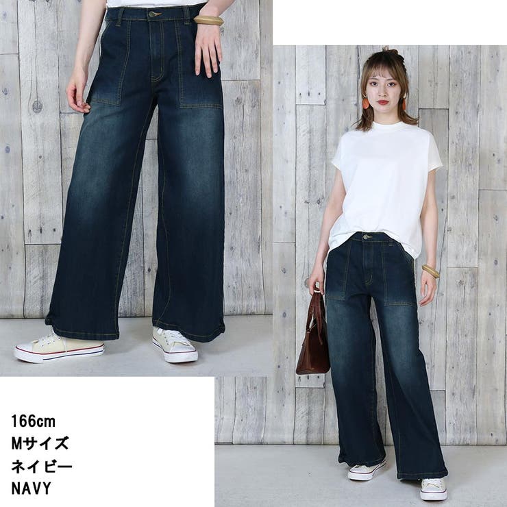 aity アイティ デニムワイドベイカーパンツ | Fashion Letter | 詳細画像7 