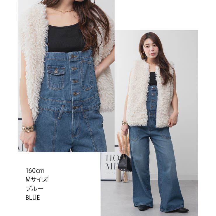 aity アイティ デニムサロペットワイドパンツ | Fashion Letter | 詳細画像6 