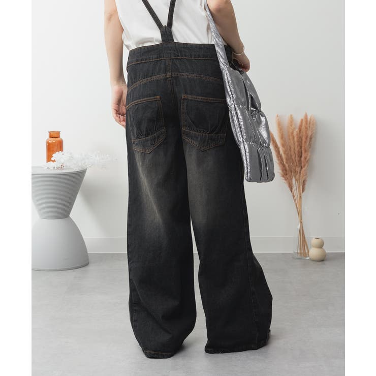 aity アイティ デニムサロペットワイドパンツ | Fashion Letter | 詳細画像10 