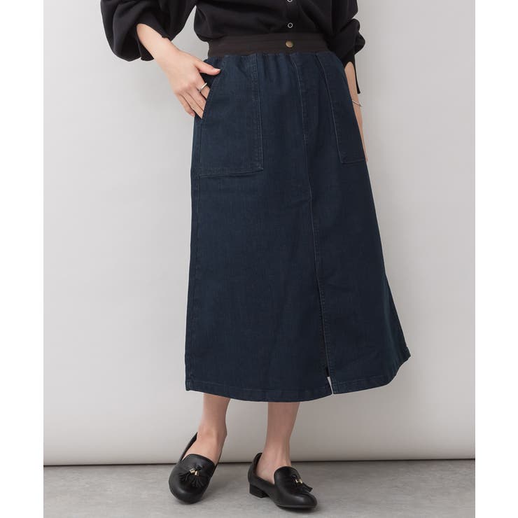 ワンウォッシュネイビー | aity アイティ ウエストリブ | Fashion Letter