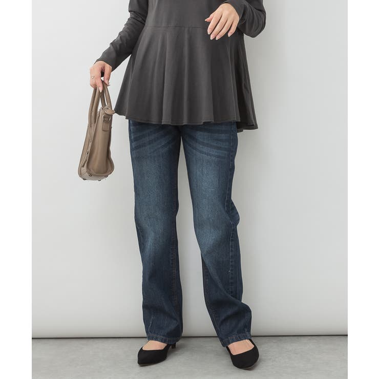 ネイビー | aity アイティ ストレートデニムパンツ | Fashion Letter