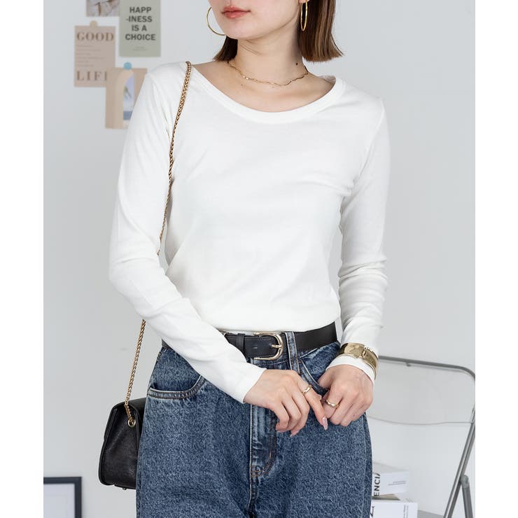ホワイト | aity アイティ コットンフライスロングスリーブ | Fashion Letter