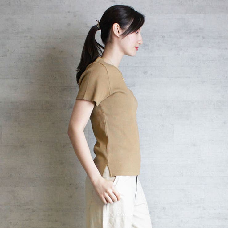 aity アイティ コンパクトコットンリブT | Fashion Letter | 詳細画像4 