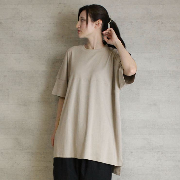 グレーベージュ | aity アイティ オーバーサイズ無地T | Fashion Letter