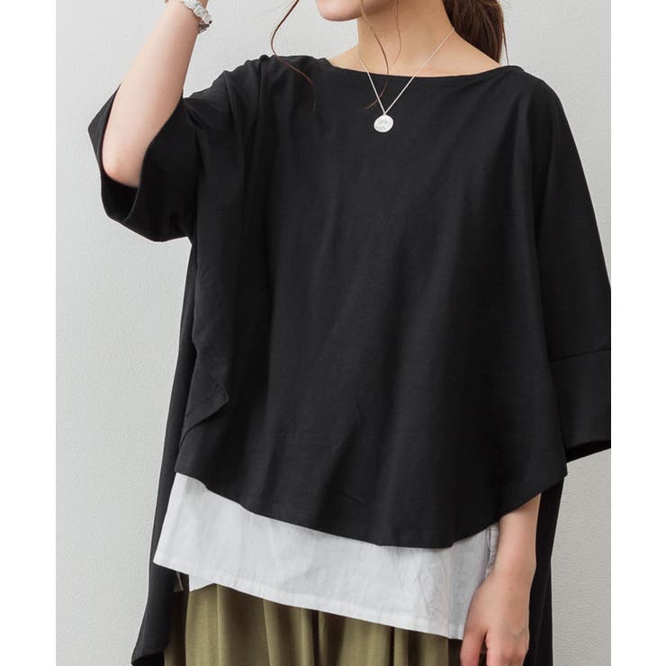 ブラック | aity アイティ レイヤード風 | Fashion Letter