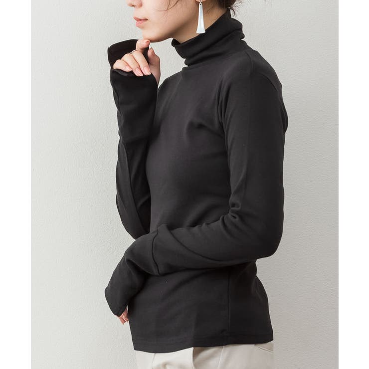 aity アイティ ハイネック指穴付きカットソー | Fashion Letter | 詳細画像6 