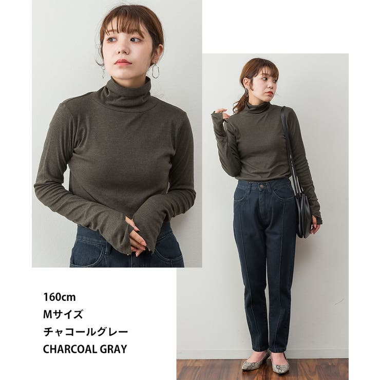 aity アイティ ハイネック指穴付きカットソー | Fashion Letter | 詳細画像9 