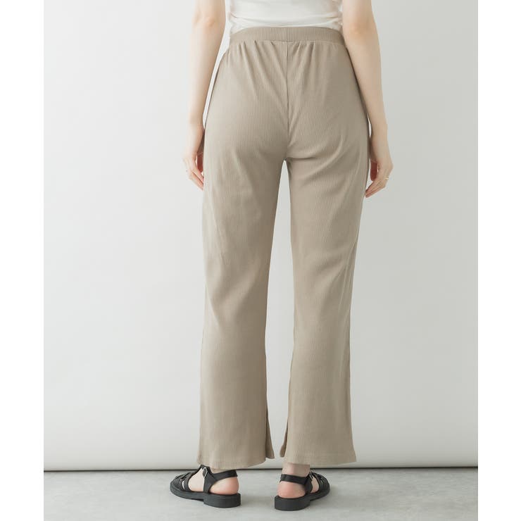 aity アイティ スリット入りリブパンツ | Fashion Letter | 詳細画像8 