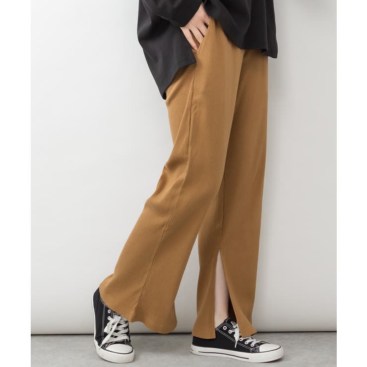 aity アイティ スリット入りリブパンツ | Fashion Letter | 詳細画像10 