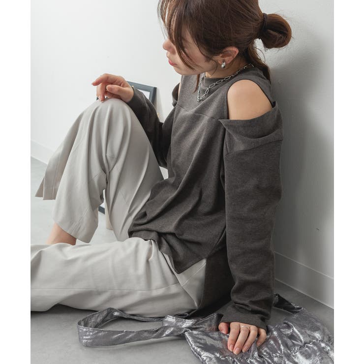 aity アイティ オープンショルダーコットンカットソー | Fashion Letter | 詳細画像13 