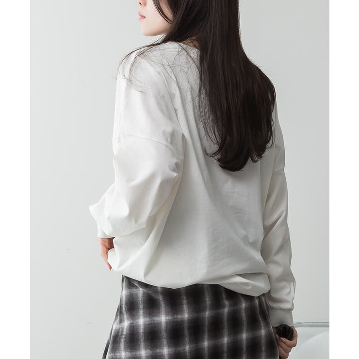 aity アイティ コットンゆったりロングスリーブカットソー | Fashion Letter | 詳細画像14 