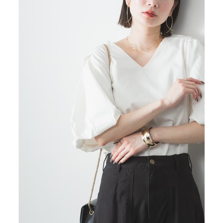 aity アイティ コットンパフスリーブ半袖Tシャツ | Fashion Letter | 詳細画像12 