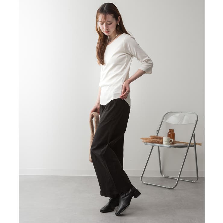 aity アイティ Vネック7分袖カットソー | Fashion Letter | 詳細画像14 