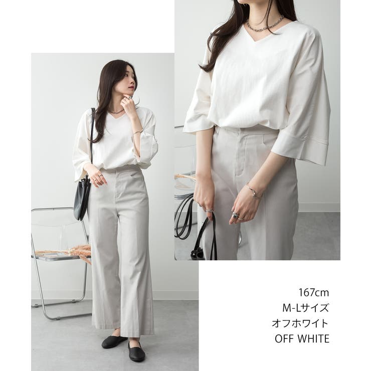 aity アイティ Vネック7分袖ドルマンカットソー | Fashion Letter | 詳細画像12 