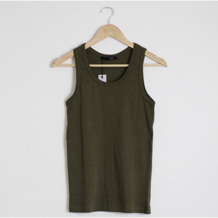 カーキ | aity アイティ コットンフライスタンクトップ | Fashion Letter