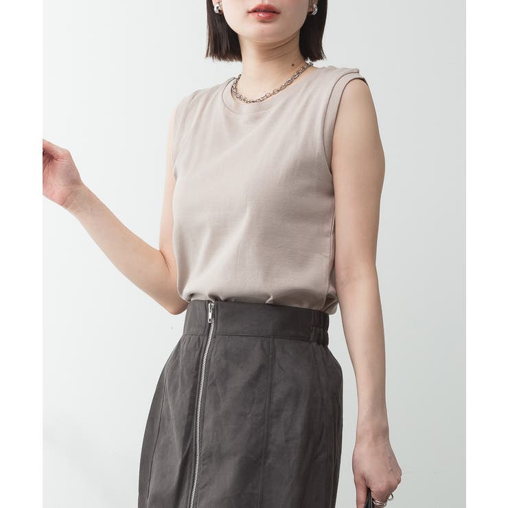 aity アイティ ラウンドネックノースリーブトップス | Fashion Letter | 詳細画像7 