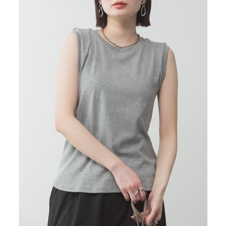 aity アイティ ラウンドネックノースリーブトップス | Fashion Letter | 詳細画像11 