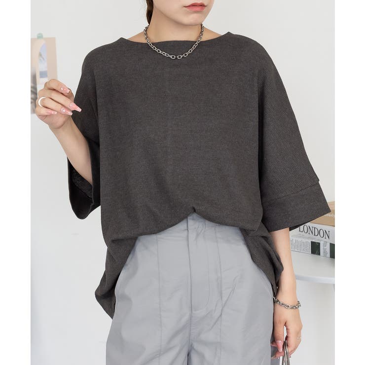 チャコールグレー | aity アイティ コットンワッフル | Fashion Letter