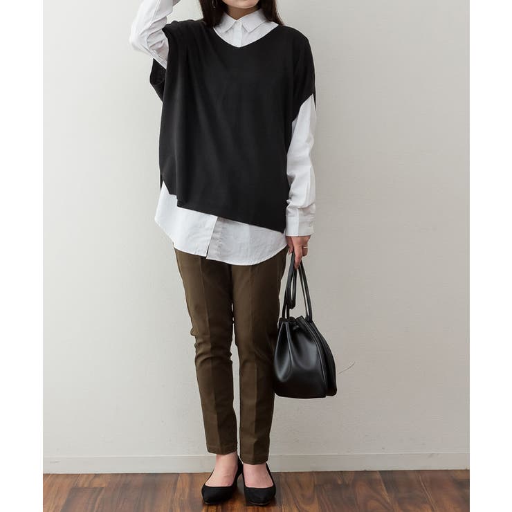 aity アイティ バルーンVネックベスト | Fashion Letter | 詳細画像6 