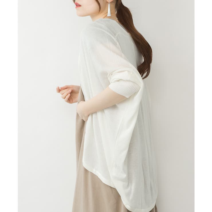 aity アイティ ロング丈ボレロカーディガン | Fashion Letter | 詳細画像7 