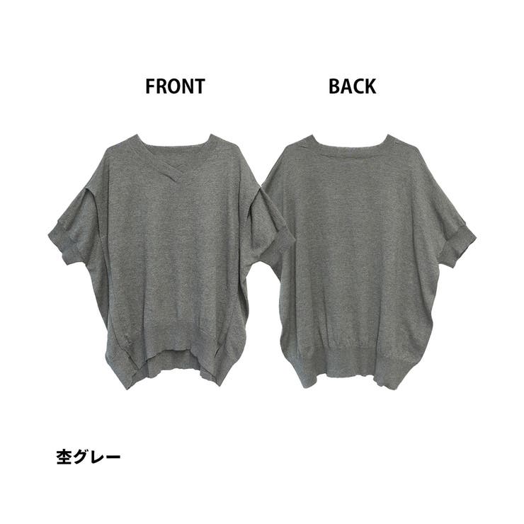 aity アイティ 袖脇オープンVネック5分袖ニット | Fashion Letter | 詳細画像16 