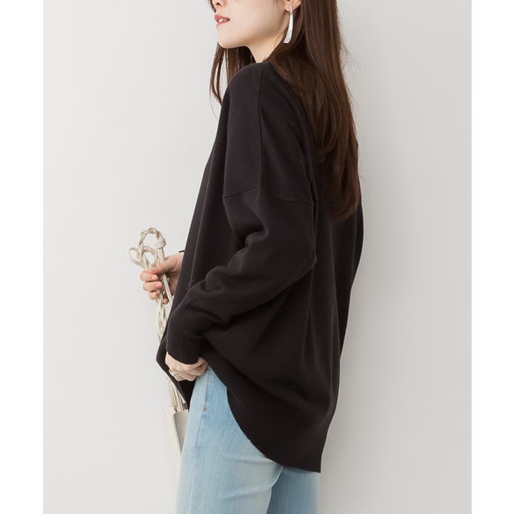 aity アイティ Vネックリブドルマンセーター | Fashion Letter | 詳細画像6 