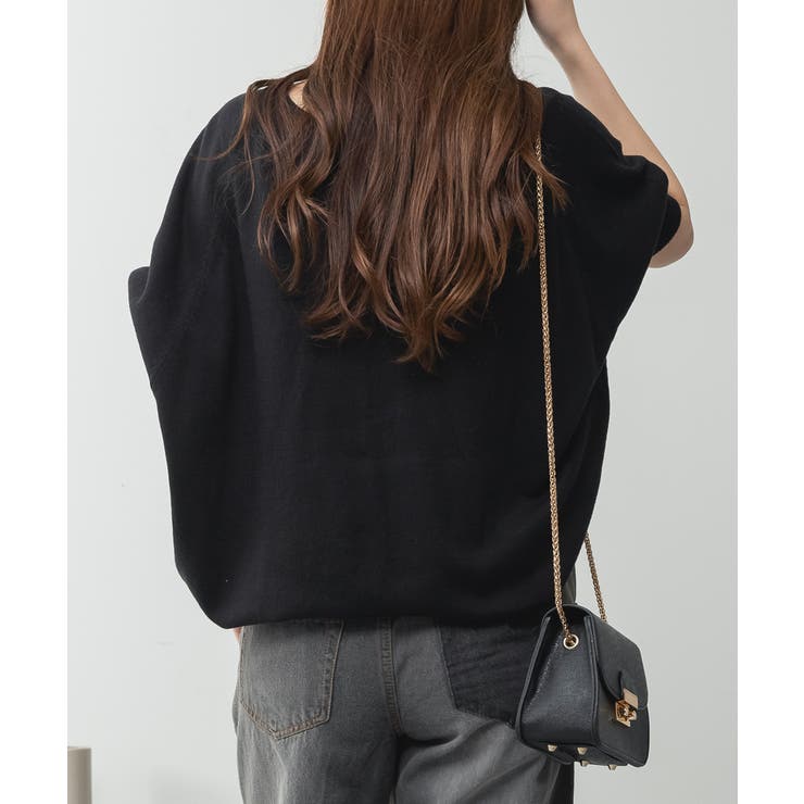aity アイティ ドルマンシルエット5分袖サマーニット | Fashion Letter | 詳細画像4 