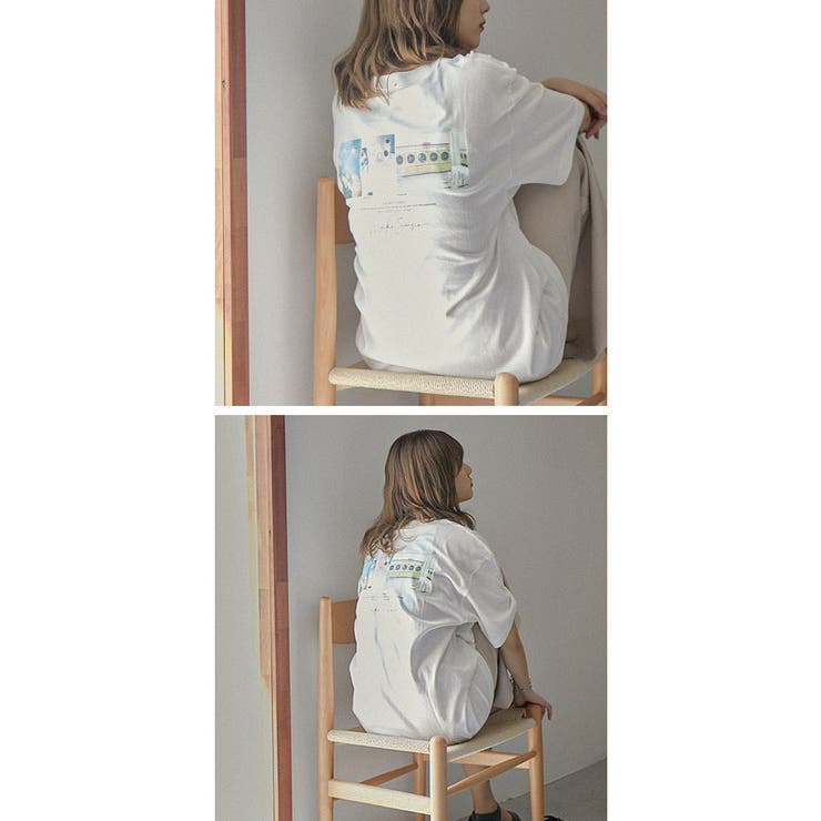 後ろ姿もさり気なくお洒落なバックプリントビッグシルエットtシャツ レディース 品番 Ft Fashion Letter ファッションレター のレディースファッション通販 Shoplist ショップリスト
