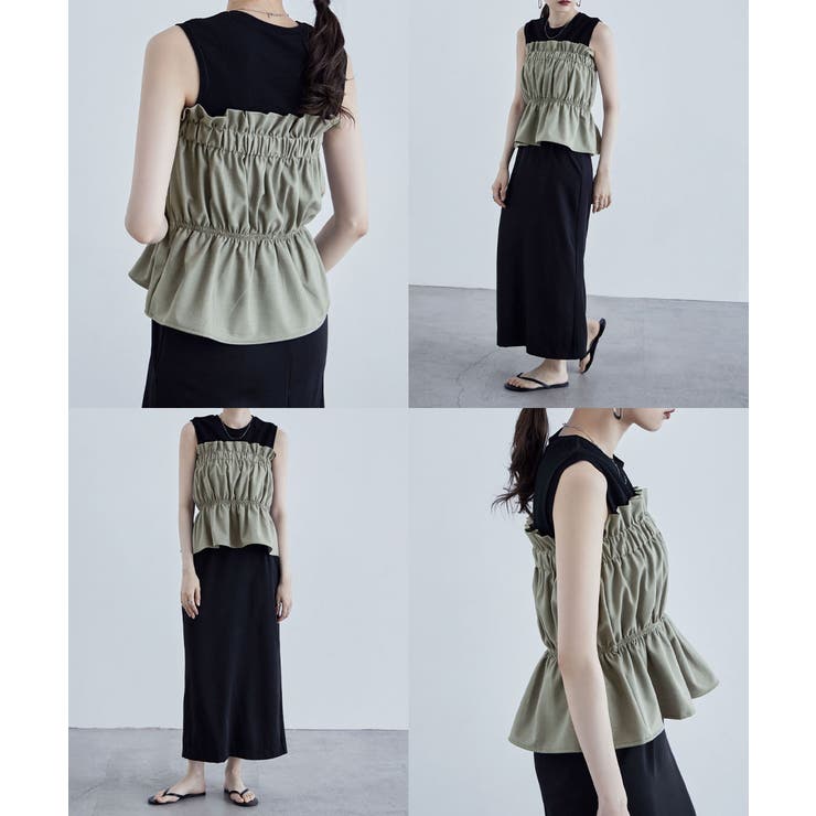 フェザーチュールトップス【BLACK】 – ELLIE