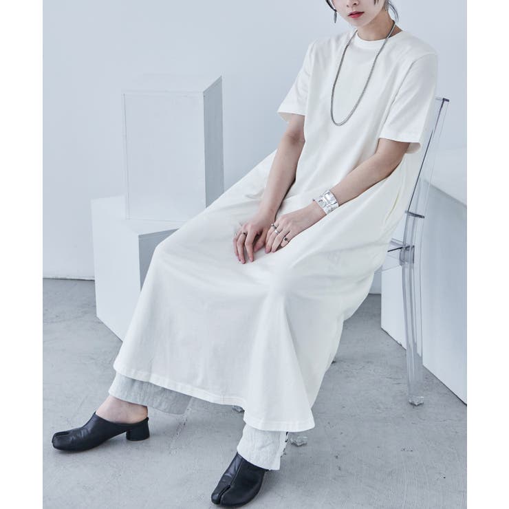 天竺 Tシャツワンピース ワンピース[品番：FT000008576]｜Fashion