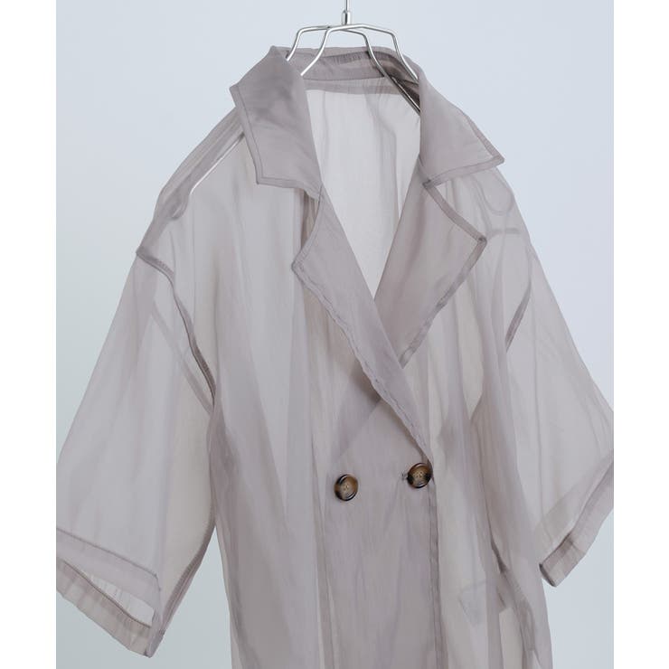 オーガンジー シアージャケット 半袖[品番：FT000008569