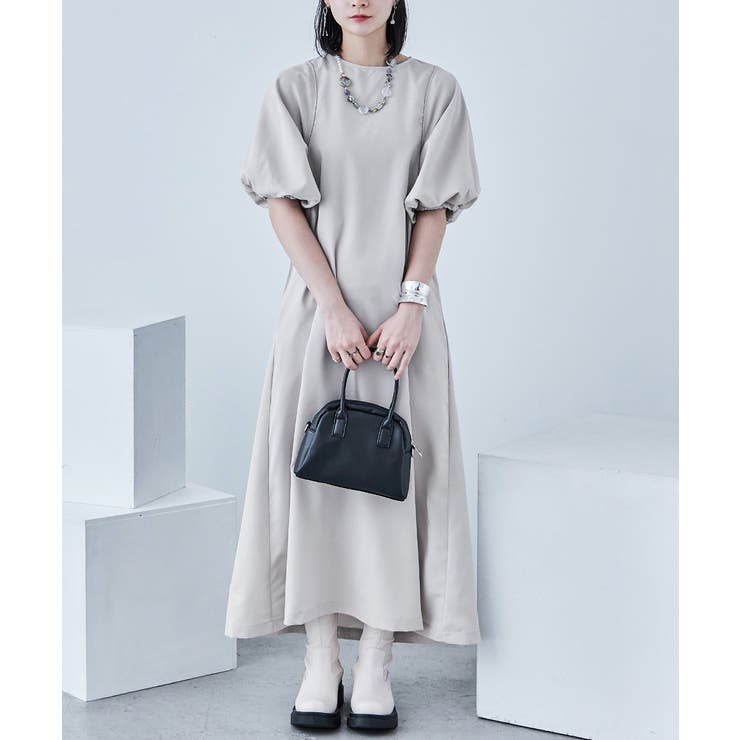 バックケープワンピース ライトシャークスキン ワンピース | Fashion Letter | 詳細画像9 